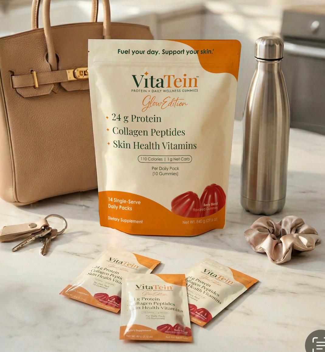 VitaTein Glow Edition – Protein + Skin Health Daily Gummies